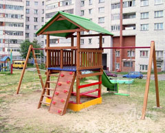 Деревянная детская площадка отечественного производства