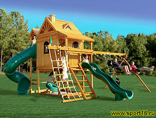 Горный дом-деревянный детский комплекс